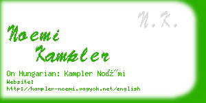 noemi kampler business card
